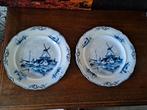 2 anciennes assiettes plates Boch Frères  Belgique, Ophalen of Verzenden