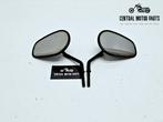 Short Stem Tapered zwarte zijspiegels, Motoren, Ophalen of Verzenden, Gebruikt