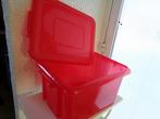 Bac De Rangement rouge avec couvercle 55 L, Ophalen, Gebruikt, Overige materialen
