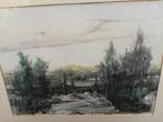Aquarel:' berglandschap', gesigneerd, Ophalen of Verzenden