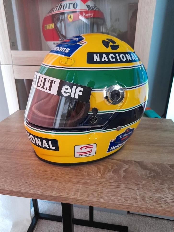 Casque Bell M3 Ayrton Senna, Verzamelen, Automerken, Motoren en Formule 1, Zo goed als nieuw, Ophalen