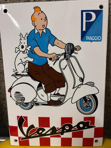 Plaque émaillée tintin, Enlèvement ou Envoi