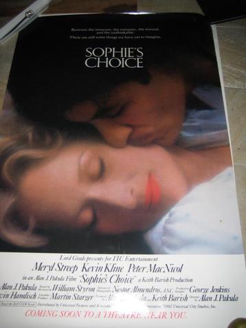 Sophie's Choice Kevin Kline Alan J Pakula USA filmposter