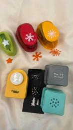 6 ponsen thema winter en kerstmis, Hobby en Vrije tijd, Ophalen of Verzenden, Gebruikt