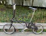 Brompton vouwfiets H6L - zwart, Fietsen en Brommers, Fietsen | Vouwfietsen, Brompton, 16 tot 18 inch, Versnellingen, Ophalen of Verzenden