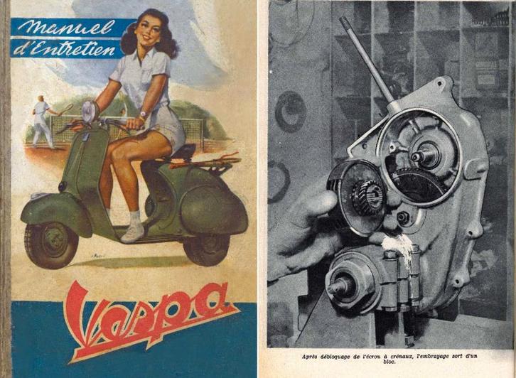 RTM pour Scooters VESPA & AMAC (1951-1962) en Français., Motos, Modes d'emploi & Notices d'utilisation, Enlèvement ou Envoi