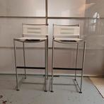 Witte design spaghetti barkrukken Giandomenico Belotti alias, Huis en Inrichting, Barkrukken, 60 tot 90 cm, Ophalen of Verzenden