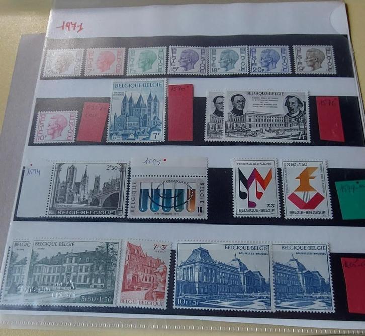postzegels België 1971, Postzegels en Munten, Postzegels | Europa | België, Postfris, Overig, Overig, Zonder envelop, Postfris