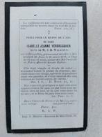 oud doodsprentje 1798-1879 Brussel-St.Jans-Molenbeek, Verzamelen, Bidprentjes en Rouwkaarten, Verzenden