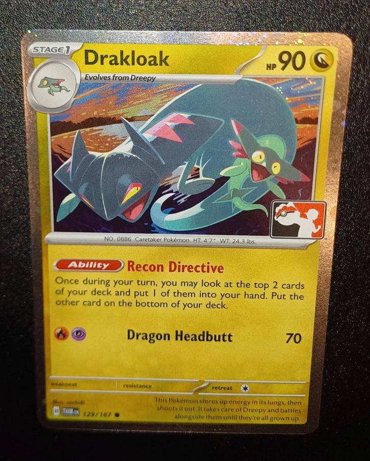 Modern Era: Drakloak 129/167 Cosmic Holo Pricepack 6 Series, Hobby en Vrije tijd, Verzamelkaartspellen | Pokémon, Ophalen of Verzenden