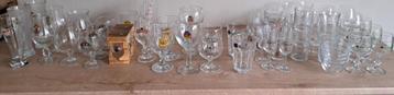 Lot bier en drankglazen (65 stuks), Verzamelen, Ophalen