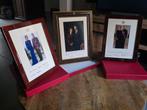 3 gesigneerde presentatiefoto's koningshuis België, Ophalen of Verzenden, Gebruikt