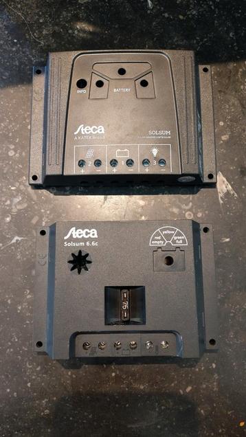 2x Steca Solsum 12V/24V 6A PWM laadregelaar, Enlèvement ou Envoi, Utilisé