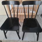 2 IKEA stoelen (zwart), Huis en Inrichting, Stoelen, Ophalen, Zo goed als nieuw, Zwart, Twee