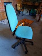 Chaise de bureau avec pompe à ressort, Comme neuf, Vert, Chaise de bureau, Enlèvement ou Envoi