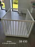 Babypark/box, Kinderen en Baby's, Babyparken, Ophalen, Zo goed als nieuw, Rechthoekig, In hoogte verstelbaar