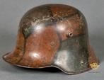 Duitse M17 ET64 Mimikri camo helm ww1., Verzamelen, Verzenden