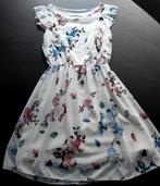 Romantisch wit jurkje met bloemen maat small, Kleding | Dames, Jurken, Ophalen of Verzenden, Wit