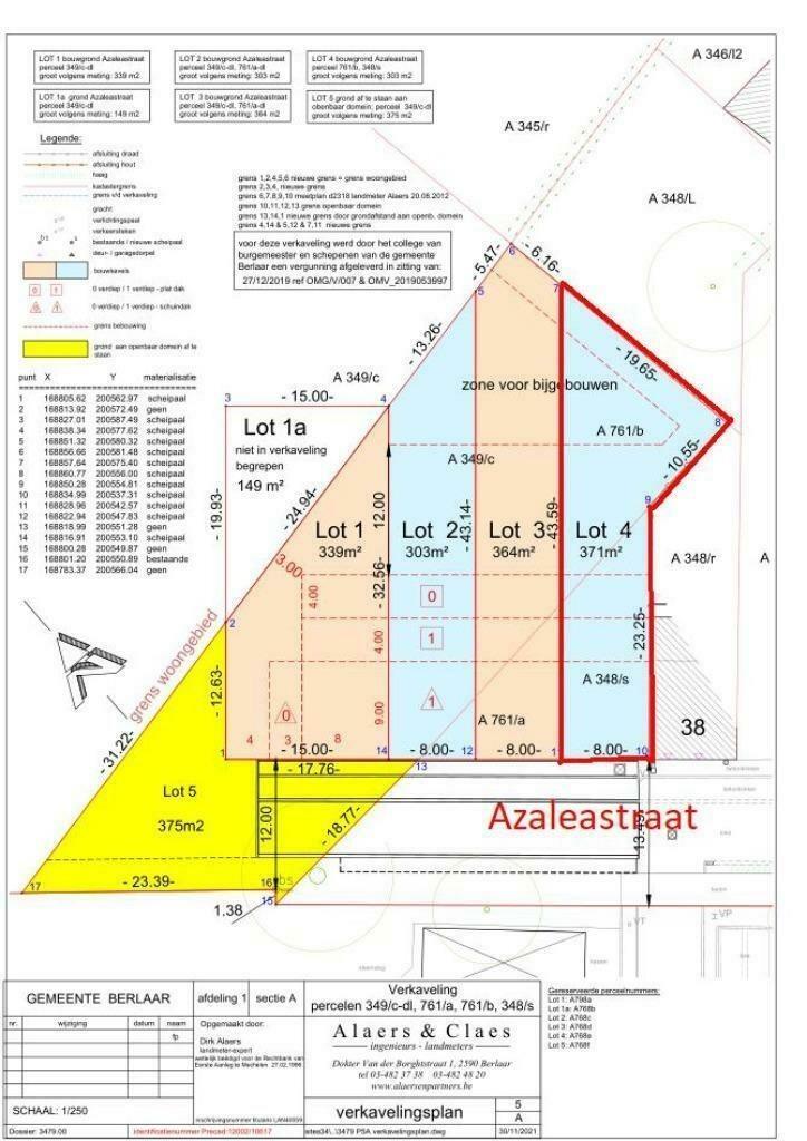 Terrain à bâtir à vendre à Berlaar, Immo, Terrains & Terrains à bâtir, 200 à 500 m², Ventes sans courtier
