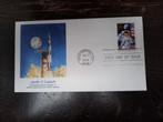 Ruimtevaart Fdc Apollo 11 LOT 329, Postzegels en Munten, Overige thema's, Ophalen of Verzenden, Gestempeld