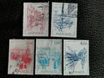 Monaco 1984-86 - Monaco stadszichten van vroeger, Postzegels en Munten, Ophalen of Verzenden, Monaco, Gestempeld