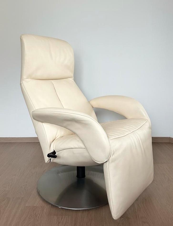 Design Fauteuil JORI Symphony, Huis en Inrichting, Fauteuils, Zo goed als nieuw, Leer, Metaal, Ophalen