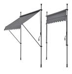 Grande marquise couleur gris ardoise à poser sans perçage., Jardin & Terrasse, Tonnelles, Enlèvement, Utilisé, Moins de 4 mètres