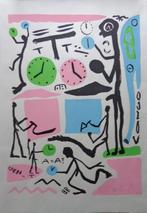 A.R. PENCK / SPACE OF THE EAGLE / KLEURLITHO / 100x69cm MONO, Enlèvement ou Envoi