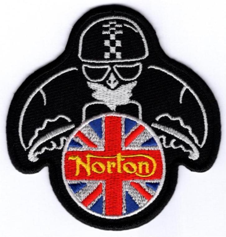 Norton Cafe Racer stoffen opstrijk patch embleem #1, Motoren, Accessoires | Overige, Nieuw, Verzenden
