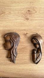 2 houten meisjes, Ophalen of Verzenden, Zo goed als nieuw