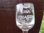 petit verre 9 cm KINA FOUASSIN, Ophalen of Verzenden