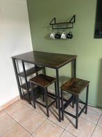Bartafel met 2 stoelen, Huis en Inrichting, Ophalen, Zo goed als nieuw