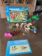 Paddock Playmobil avec famille de chevaux, Enfants & Bébés, Comme neuf, Ensemble complet, Enlèvement ou Envoi