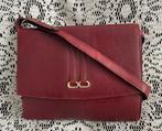 DELVAUX vintage bordeauxrode leren tas, Ophalen of Verzenden, Leer