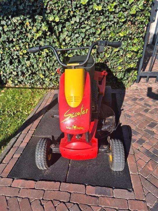 Wolf garten scooter zitmaaier, Tuin en Terras, Zitmaaiers, Gebruikt, Opvangbak, Ophalen