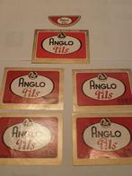 bieretiketten Anglo pils Alken Maes, Enlèvement ou Envoi, Comme neuf, Autres types, Autres marques