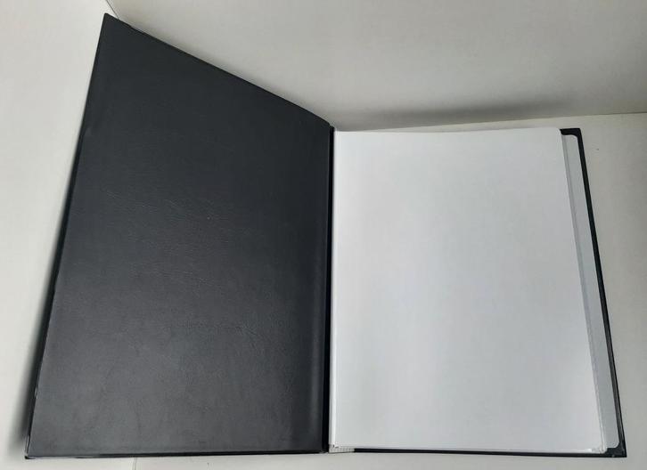 Showmap Rillstab A4 zwart, met 80 plastic hoezen, Diversen, Schrijfwaren, Nieuw, Ophalen