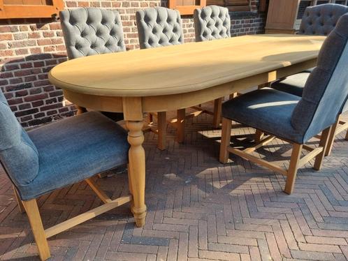 Eiken eettafel met 8 stoelen GRATIS LEVERING, Huis en Inrichting, Tafels | Eettafels, Zo goed als nieuw, Ophalen of Verzenden