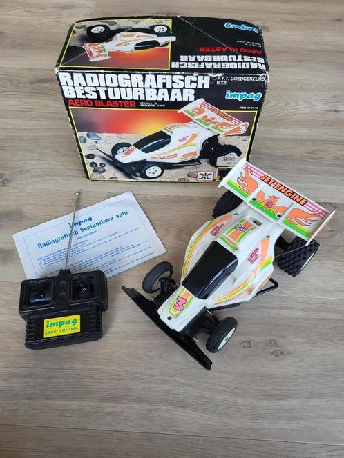 Telegeleide wagen AERO BLASTER - Impag *Vintage*, Hobby en Vrije tijd, Modelbouw | Radiografisch | Auto's, Gebruikt, Elektro, Schaal 1:16