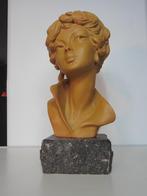 Buste Vrouw Hoofd gipsen beeld, Antiquités & Art, Art | Sculptures & Bois, Enlèvement ou Envoi