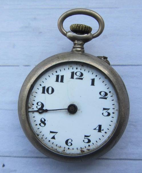 Zakuurwerk voor onderdelen - Remontoir - 6 rubis, Handtassen en Accessoires, Horloges | Antiek, Zakhorloge, Overige merken, Overige materialen