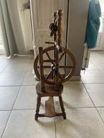 Vintage Decoratief Houten Spinnenwiel, Hobby en Vrije tijd, Spinnewielen en Spinnen, Ophalen, Zo goed als nieuw, Spinnewiel