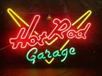 Hot rod garage en veel andere USA mancave decoratie neons, Table lumineuse ou lampe (néon), Enlèvement ou Envoi, Neuf