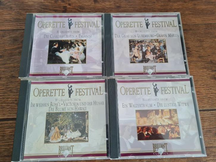 CD - Operette festival - 4 CD's, Cd's en Dvd's, Cd's | Klassiek, Ophalen of Verzenden