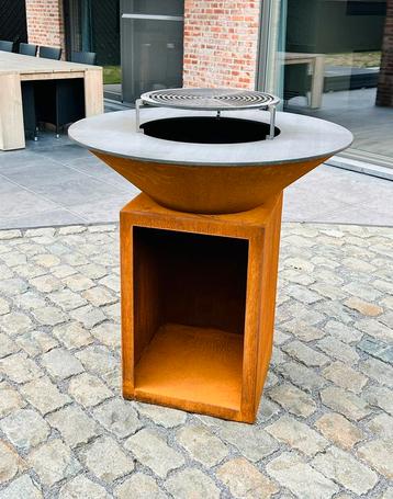 Plancha + Grill te koop (cortenstaal) beschikbaar voor biedingen