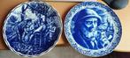 2 Grandes assiette ancienne, porcelaine du Bock de Belgique, Enlèvement ou Envoi