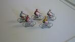 Wielrennen Stalen miniatuur wielrennertjes 5 stuks, Ophalen of Verzenden, Zo goed als nieuw