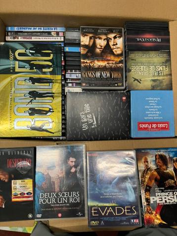 +/- 400 dvd's en Blurays, tekenfilms en films