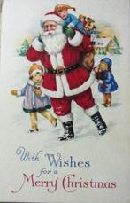 FANTASIEKAART- AMERIKAANSE KAART MET KERSTMAN EN KINDEREN, Verzamelen, Postkaarten | Themakaarten, Ophalen of Verzenden, Ongelopen