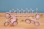 Vintage: kleine roze metalen fietsen, Ophalen of Verzenden, Gebruikt